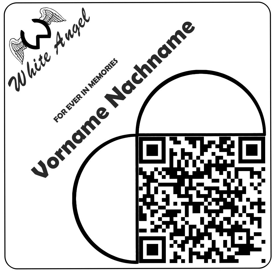 Das Motiv Herz mit QR-Code